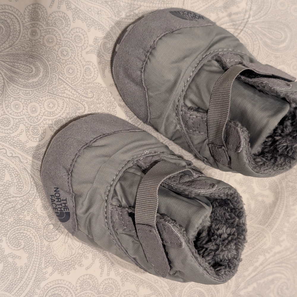 The North Face Gray Baby Booties Size 2